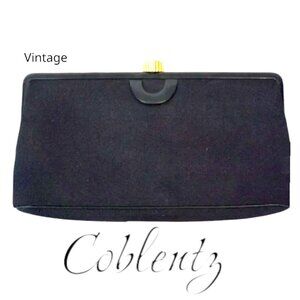 Vintage Coblentz Orginial Navy Blue Clutch